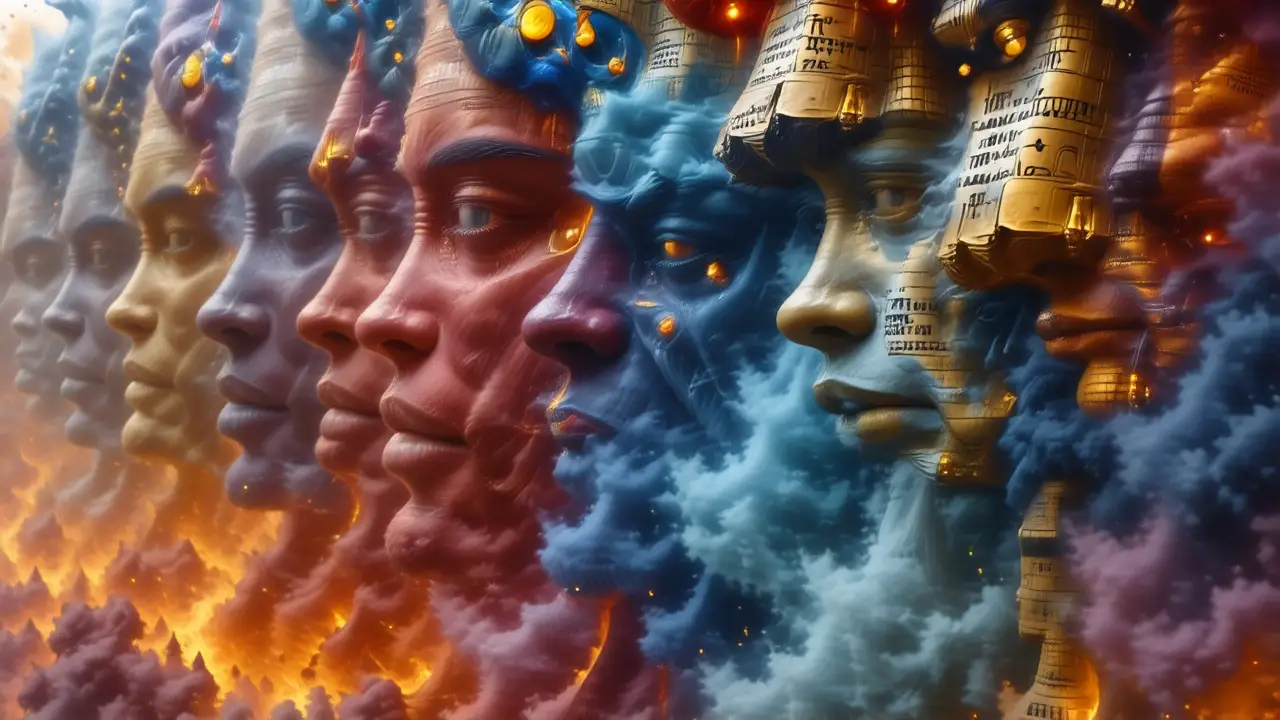 Misteriosa visión ancestral y luminosa