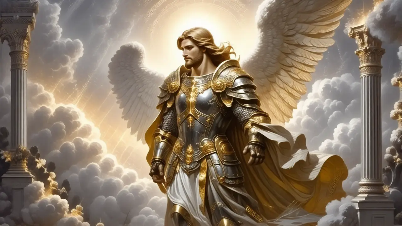 Miguel, guerrero celestial, irradia poder divino
