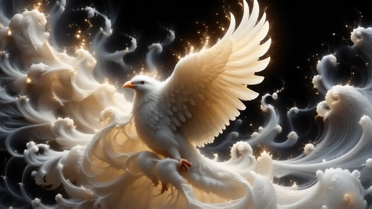 Luz divina, majestuosa y abstracta