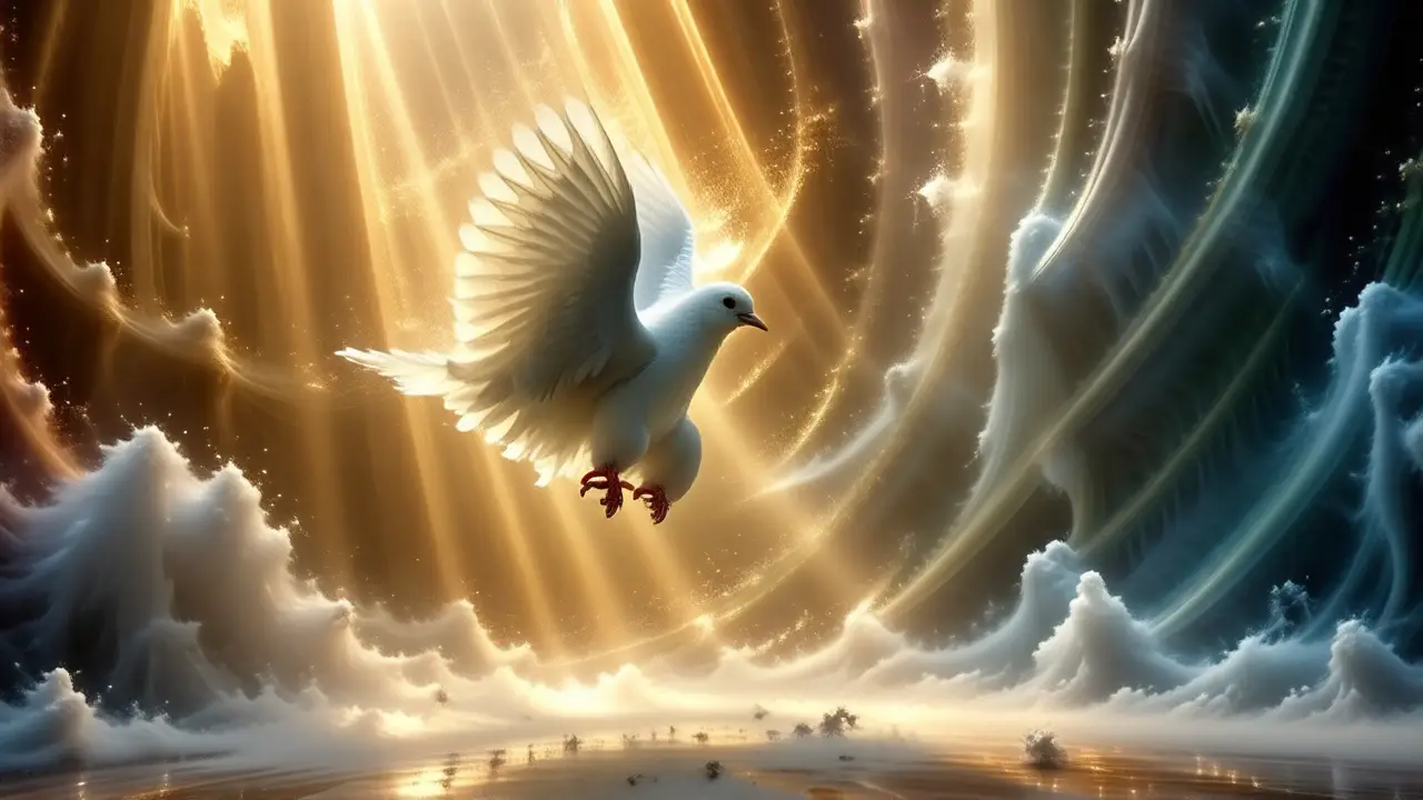 Divinidad radiante, luz y paz