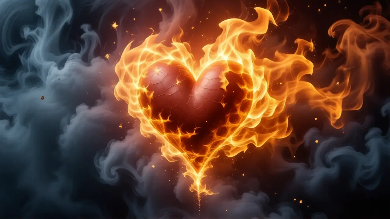 Intensa energía espiritual y vibrante luz