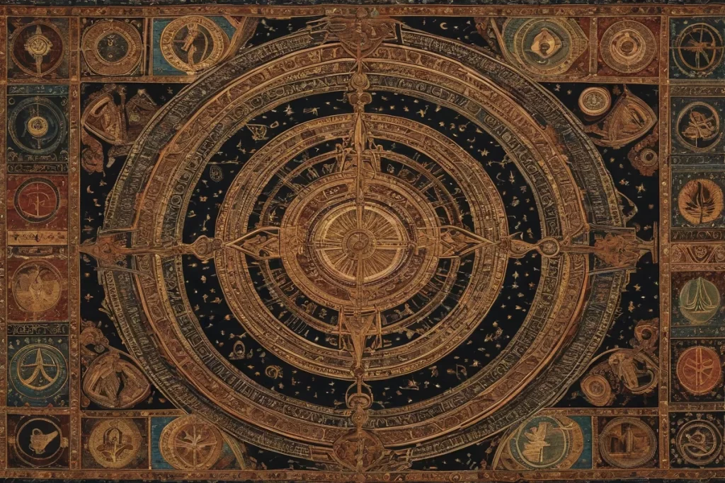 Una tela de símbolos proféticos y su interpretación de las escrituras apocalípticas