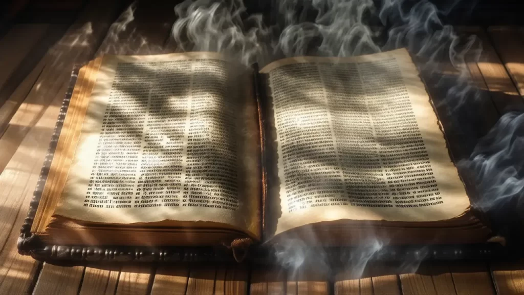 Iluminada escena bíblica