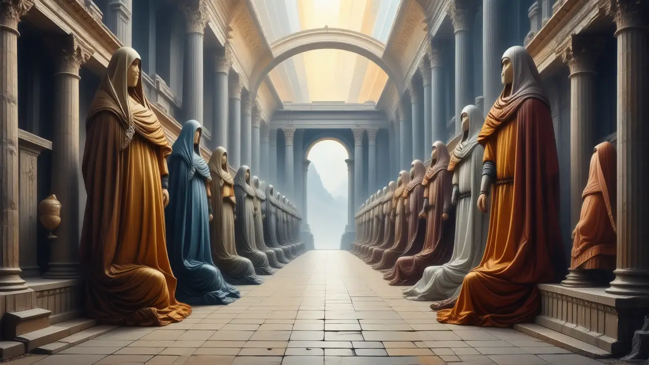 Arte religioso antiguo, profundo y simbólico