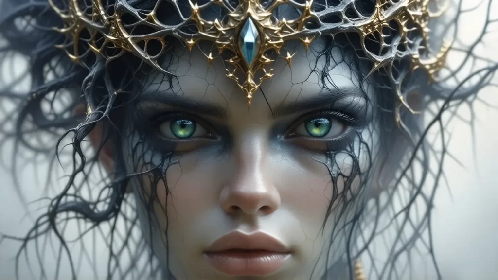 Triste decadencia tras máscara dorada