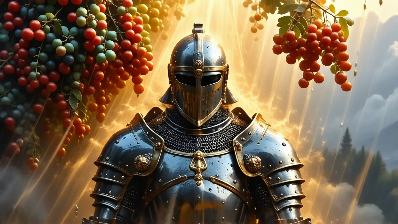 Guerrero esperanza, luz y salvación dorada